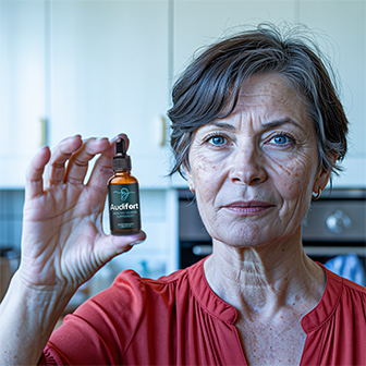 AudiFort customer holding product