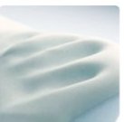 Close-up of the memory foam core showing its soft, molding texture.